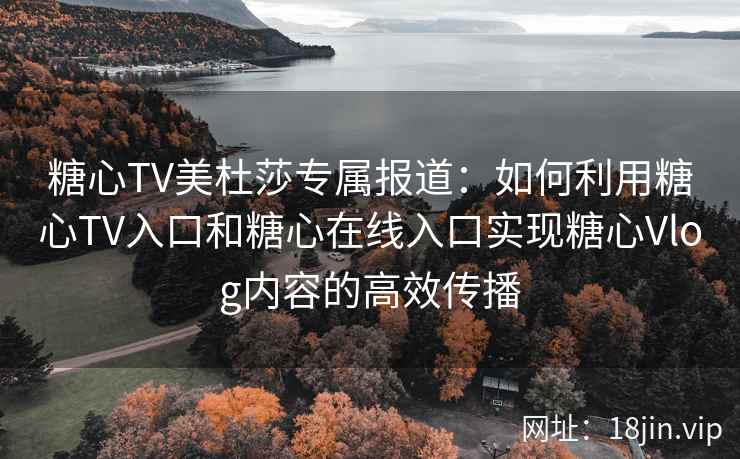 糖心TV美杜莎专属报道：如何利用糖心TV入口和糖心在线入口实现糖心Vlog内容的高效传播