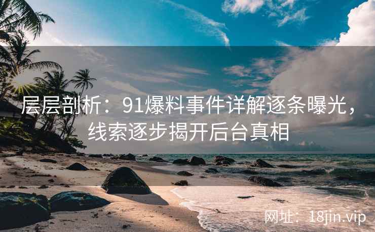 层层剖析：91爆料事件详解逐条曝光，线索逐步揭开后台真相